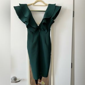 Bodycon green dress